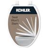 Kohler K-20110-0 Sedile WC, Bianco, 18-in L x 18.1-in W x 1.38-in H