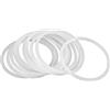X AUTOHAUX Autohaux - Guarnizione O-Ring in gomma siliconica, 55 mm x 3,1 mm, colore: bianco
