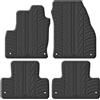 Gledring Tappetini in Gomma Compatibile con Range Rover Evoque 2011-2019 (Profilo T 4-Parti + Clip di Montaggio)