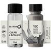 SD COLORS - Vernice per ritocchi da 15 ML, per riparare graffi e schegge, con pennellino, codice colore 1E0: grigio scuro metallizzato (vernice + smalto)