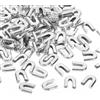 PATIKIL 100Pz 8mm 1/3 Pollici Larghezza Spirale Punte per Stecche per Cucire, Punte per Stecche Corsetto Acciaio Carbonio Zincato Coperture estremità per Abito Sposa Costume, Tono Argento