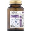 GOLD COLLAGEN Hyaluronic Formula - Collagene Marino con Acido Ialuronico, Vitamina C e D, Zinco, Integratori per Capelli Pelle, Unghie e Articolazioni - 90 Compresse