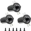 HUAREW Set di 3 interruttori per coperchio/porta con 6 viti di montaggio, compatibile con griglia digitale a carbone Masterbuilt Gravity Series 560/800/1050 XL + fumatori