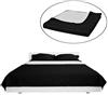 vidaXL Copriletto bifacciale trapuntato bianco/nero 170x210 cm