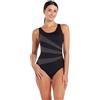 Zoggs Damen Sandon Scoopback Einteiliger Badeanzug, Schwarz/Ecolast-Stoff, 40/ DE42
