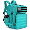 Lovelinks21 45L Zaino Tattico d'Assalto 3 Giorni con Molle - Impermeabile, Blu Lago, Large