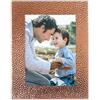 Lawrence Frames Cornice portafoto in metallo rame 12,7 x 17,8 cm, design martellato