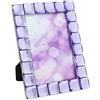 Isaac Jacobs International Iji Clear Jewel Cornice per foto, plastica, viola chiaro, 4x6