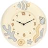 THUN, Orologio Grande in Ceramica Decorata a Mano, Orologi da Parete, Linea Mare da Amare, Idea Regalo per la Casa, Ø 26 cm