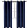 BGment Tende oscuranti lunghe 213,4 cm, con occhielli termici, oscuranti, per camera da letto, set di 2 pannelli (100 x 200 cm, blu navy