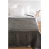 Toison d'or Coperta Volta in lana Woolmark, 220 cm x 240 cm, colore: antracite