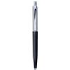 Q-CONNECT Penna a sfera Prestige, penna automatica/ideale per l'ufficio, la casa o la scuola/clip in metallo/cartuccia sostituibile/inchiostro: blu/colore: nero/argento/1 pezzo/