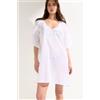 Calzedonia Caftano Con Ricami Bianco