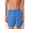 Calzedonia Boxer In Fantasia Uomo Costume Formentera Blu