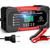 Caricabatterie Auto 10A 12V Carica Batteria per Auto Moto Intelligente Multi Pro