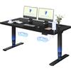 FLEXISPOT Scrivania Regolabile in Altezza 160×80 cm con Doppio Motore e Porta USB, Piano Monoblocco da 25 mm, Gambe a 3 Sezioni, Portata 120 kg, 4 Memorie, Rilevamento Ostacoli