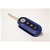 Car Passion Cover Chiave Guscio Telecomando COMPATIBILE CON Fiat 500 Grande Punto Evo Bravo Panda 500L Lancia Y YPSILON MUSA Delta SCOCCA Telecomando Completo NO ELETTRONICA Blu