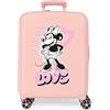 Disney Valigia cabina Disney Minnie Heart Nude 40x55x20 cm ABS rigido Lucchetto TSA integrato 38.4L 2.82 kg 4 doppie ruote bagaglio a mano