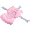 JINGAN Cuscino per bambino | Cuscino di sostegno antiscivolo regolabile per vasca | Dettagli per la cura del bambino con fibbie e 3 cinture di sicurezza, per viaggiare a casa