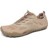 SAGUARO Estate Scarpe Barefoot Minimaliste Uomo Comode e Leggere Antiscivolo Trekking Trail Running Scarpe Asciugatura Rapida Outdoor e Indoor Marrone 36