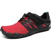 SAGUARO Estate Scarpe Barefoot Minimaliste Uomo Comode e Leggere Antiscivolo Trekking Trail Running Scarpe Asciugatura Rapida Outdoor e Indoor Rossoscuro 44