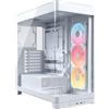 CORSAIR FRAME 4500X LX-R RGB LINK Case Mid-Tower per PC con Vetro Panoramico - Sistema di Montaggio InfiniRail, Anti-Sag della GPU, Include 3 Ventole LX120R RGB LINK - Bianco