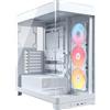 CORSAIR FRAME 4500X RS-R ARGB Case Mid-Tower per PC con Vetro Panoramico - Sistema di Montaggio InfiniRail, Adatto a Due Radiatori da 360 mm, Anti-Sag della GPU, Include 3 Ventole RS120R - Bianco