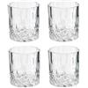 COOK CONCEPT Bottiglia e Bicchiere da Whisky, Set di 4