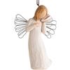 Willow Tree 26157 Figurina Pensando a Te, Resina, Design di Susan Lordi, 11 cm