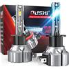 OUSHI Lampadine H1 LED 55W, Canbus Led H1 Lampadine per Fari, Lampadine Fendinebbia Super Luminose Impermeabili Da 12000 Lumen, 6000K Xenon Bianco (2 Pezzi)