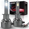 OUSHI Lampadina LED H1 120W 32000LM, 800% Luminosità H1 LED Lampadine Mini Dimensione 1:1 H1 6000K Bianco Xenon, Lampadina H1 LED Abbagliante o Anabbagliante (2 pezzi)