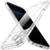JETech Cover Slim per iPhone 17 Pro 6,3 Pollici con Protezione Completa per Obiettivo della Fotocamera, Custodia Protettiva Minimalista Ultra Sottile Leggera e Trasparente (Trasparente)
