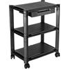 RICOO Carello ufficio Supporto WM5-L monitor PC Schermo TV Piedistallo ruote per computer Tavolo con rotelle Base modulare Altezza regolabile