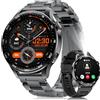 LIMIGE Smartwatch Uomo Militare, 800 mAh, Touchscreen HD 1.7", Luce LED, Funzione Telefono, Monitoraggio Cardiaco/Sonno, IP68, 110+ Modalità Sportive, Compatibile Android/iOS