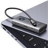 ORICO USB C Hub, Dock USB 6 IN 1 con 4K HDMI, PD 100W, Porte Dati 3*USB A, Porte Dati di Tipo C, Adattatore Multiporta Tipo C Compatibile con iPhone 16, MacBook, Surface, iPad Pro/Air