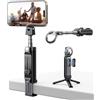 JOYROOM MagSafe Treppiede Smartphone All-in-1 Viaggio Accessori Utili Girevole a 360° Estensibile Selfie Stick con Treppiede e Telecomando Cellulare Supporto per iPhone Samsung Android