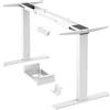 ErGear Scrivania Regolabile in Altezza da 70-115 cm, con 2 Motori & 4 Memoria, Solo Telaio per Scrivania da Piedi, Bianco