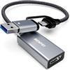 BENFEI scheda acquisizione video, acquisizione da 4K HDMI a USB C 3.0, 1080P HD 60FPS Grabber audio video registrazione per Streaming Video Giochi OBS Compatibile con PC Switch PS5 Xbox TV Stick iPad