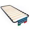 DOLCI SOGNI Rete Letto Singolo 90x200, Struttura Letto Singolo Senza Piedi, Rete Ortopedica, Rete Singola con Doghe di Legno, Rete Singola Doghe 90x200 da Incasso, 100% Made in Italy