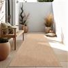 Paco Home Tappeto Per Esterno Balcone Terrazza Tappeto Cucina Monocolore Mélange, Dimensione:60x100 cm, Colore:Natura