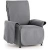 textil-home Textilhome Copripoltrona Relax Reclinabile 1 Posto Adele - Salvadivano Trapuntato Reversibile Universale Gray | Copri Poltrona Antigraffio per Gatti, Antimacchia
