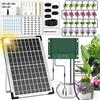 AnseTo Irrigazione Automatica Solare per Sistemi di Irrigazione Automatica per Giardini/Serra/Prato con Kit Irrigazione a Goccia,Sistema Irrigazione Automatica per Vasi/Balcone con 30 Gocciolatore