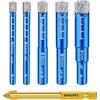 Lytool 5/6/8/10/12mm Punte Trapano Diamantate Gres Porcellanato,Lytool 6 mm Carbide Punte, Punte Dimantate Trapano Gres Piastrelle per Vetro, Ceramica, Granito, Marmo, Granito, Domestica Bagno