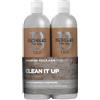 TIGI Bed Head for Men by TIGI Clean Up Shampoo & Conditioner Set, set shampoo e balsamo 2 x 750 ml con pulizia profonda e freschezza per il cuoio capelluto