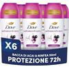 Dove, Deodorante Roll On Advanced Care Açai, Antitraspirante, Formula Delicata Con Tripla Azione Idratante, Protezione Fino a 48 Ore, Unisex, 6 Pezzi da 50 ml