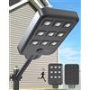 Ofuray Of-9600W Lampione Solare Led Esterno con Sensore di Movimento e Crepuscolare, 6500K Super Faro Led Esterno, Impermeabile IP67 Commerciali Lampada Stradale Solari per Giardino, Cortile