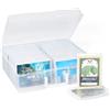 Lifewit Scatola Portafoto 35 x 19 cm/14x7, Custodia per Foto con 20 Scomparti Interni 10x15cm 4R, Organizer per Foto in Plastica per Semi, Cartoline, Artigianato con 1 Foglio di Etichette Adesive