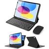 SOPPY Custodia sottile con tastiera magnetica con mouse, custodia per iPad di 11a generazione (A16) 11 2025, 10a generazione 11 2022, Smart Cover per iPad di 10a generazione, ultra sottile, layout