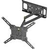 FORGING MOUNT Supporto da parete a 180° per TV piatto/curvo da 26 a 65 pollici, staffa per TV Full Motion con estensione da 655 mm, inclinabile, braccio articolato girevole, VESA max 400 x 400 mm