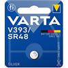 Zarivy Micro batteria a bottone Silver SR48 - V393 1,55 V (BLISTER 1 pz.) Ø7,9 x 5,4 mm. Ideale per dispositivi elettronici compatti, garantendo prestazioni affidabili e durature.